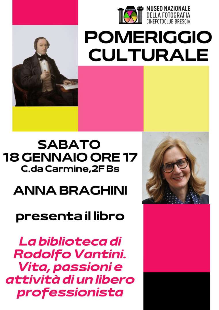 Presentazione del libro di Anna Braghini "La biblioteca di Rodolfo Vantini. Vita, passioni e attività di un libero professionista"