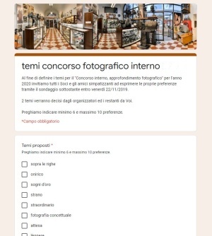 temi concorso fotografico interno