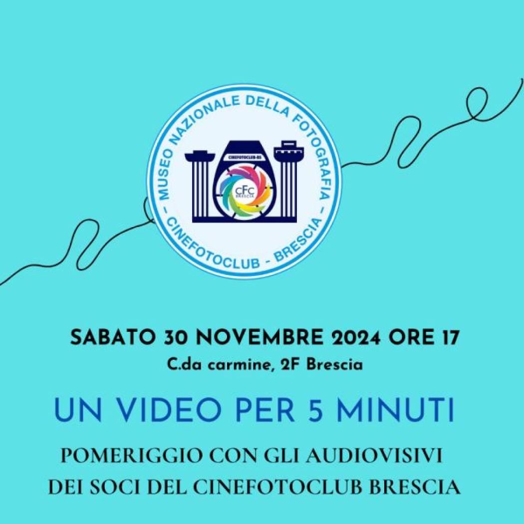 Pomeriggio con gli audiovisivi dei soci: un video per 5 minuti