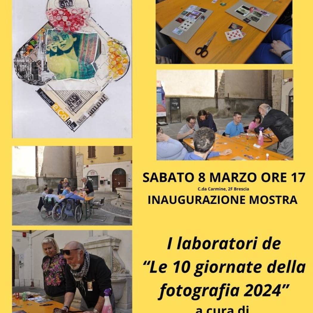 I LABORATORI DE  “LE 10 GIORNATE DELLA FOTOGRAFIA 2024”  a cura di SILVANO PERONI 